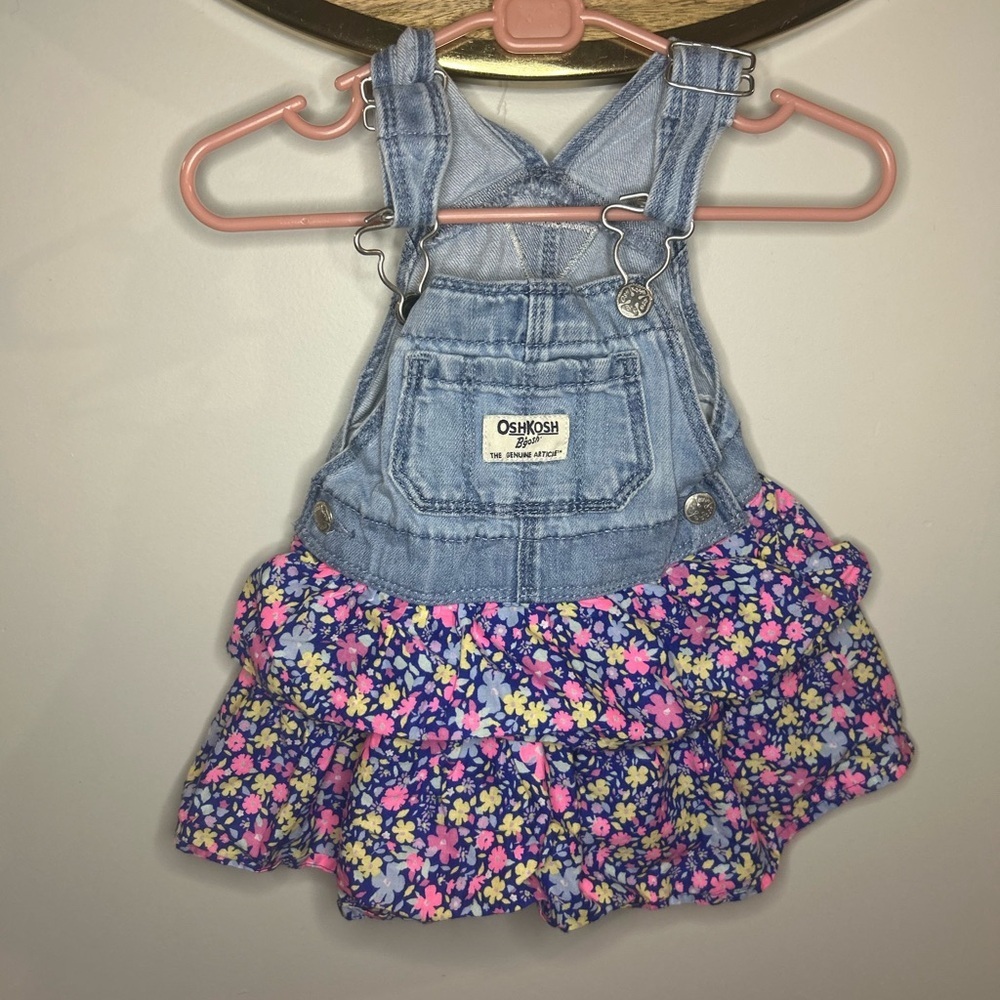 5 for $30 OshKosh B'gosh Denim Floral Ruffle Skirtall